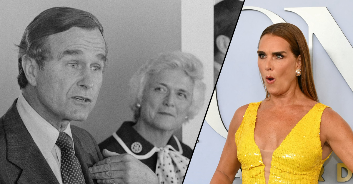 Brook Shields Thought She'd Flooded H.W. Bush's Home 'None of(01)